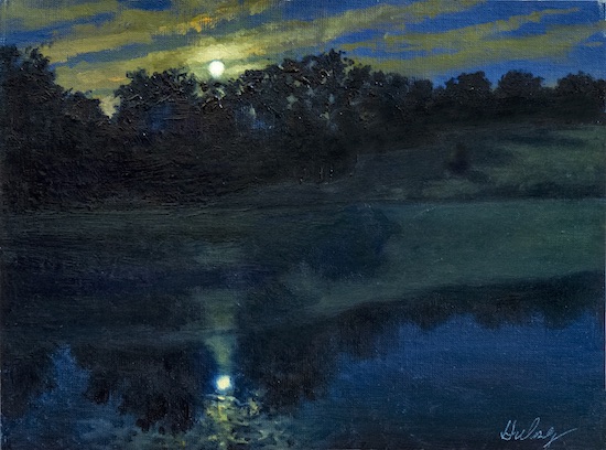 Moonrise September, Oil, © JM Hulsey