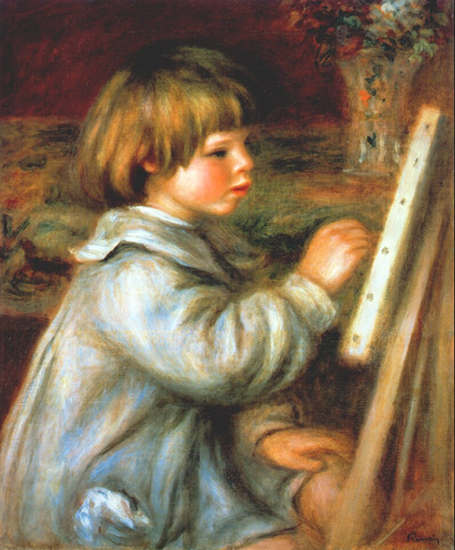 Portrait of Claude Renoir Painting by Renoir