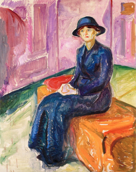 Seated on a Suitcase, 1913-1915, Edvard Munch
