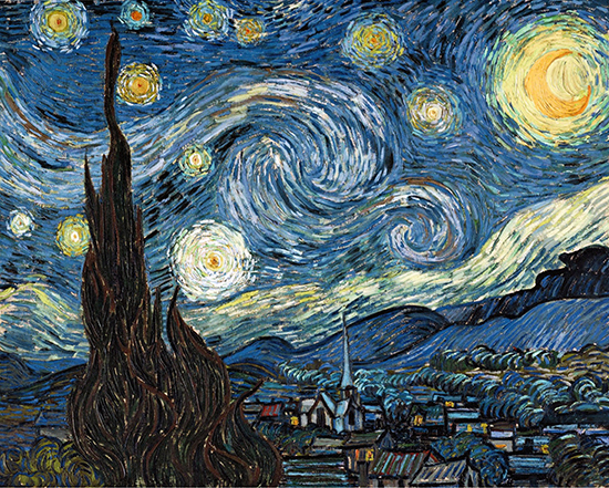 Van Gogh painting of a starry night