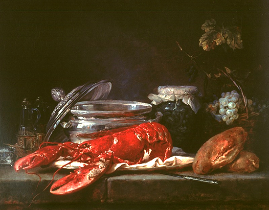 Still Life with Lobster by Anne Vallayer-Coster