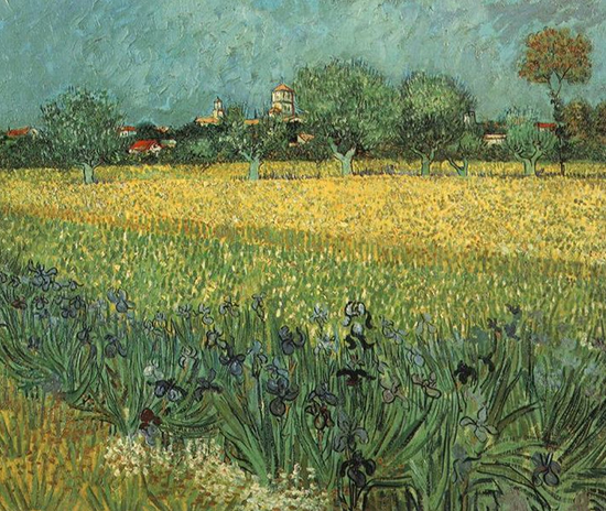 View of Arles with Irises by van Gogh