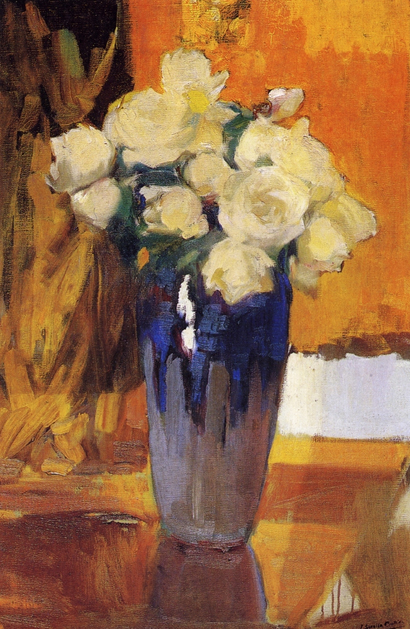 White Roses from the House Garden, 1919, Joaquin Sorolla