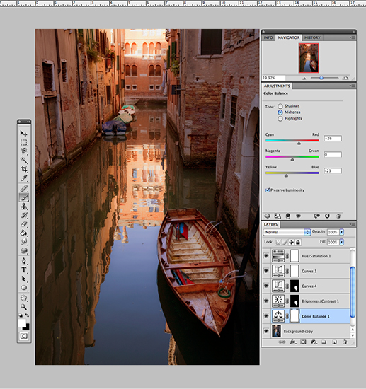 screen shot of photoshop editor window