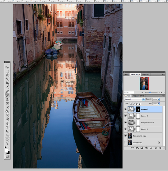 screen shot of photoshop editor window