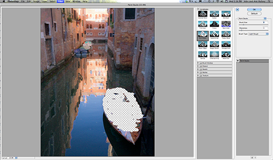 screen shot of photoshop editor window