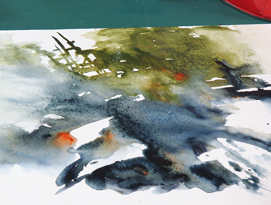 Mort Solber's Mysterious Start to Watercolor Quick Draw