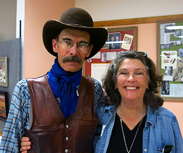 Photograph of John Finley with Ann Trusty