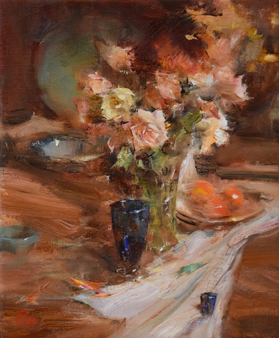 Floral Still Life Oil Painting © Laura Robb