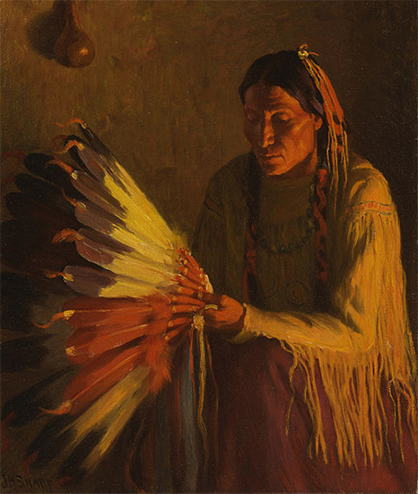 The War Bonnet, ca. 1904, Joseph Henry Sharp