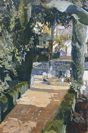 Courtyard, 1910, Joaquin Sorolla