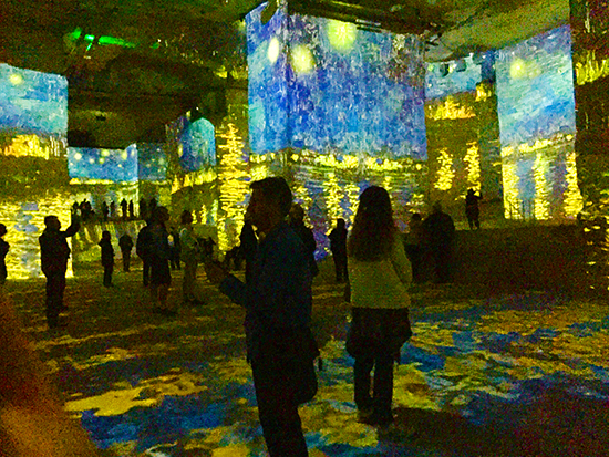 Photo of Les Carrieres de Lumieres at Les Baux. © J. Hulsey