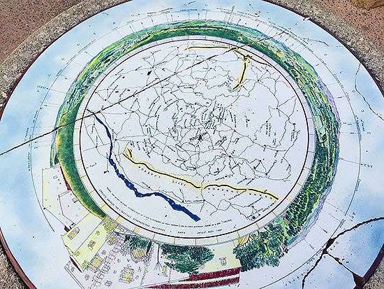 Photo of a ceramic mAP IN ROUSSILLON, FRANCE.© A. Trusty