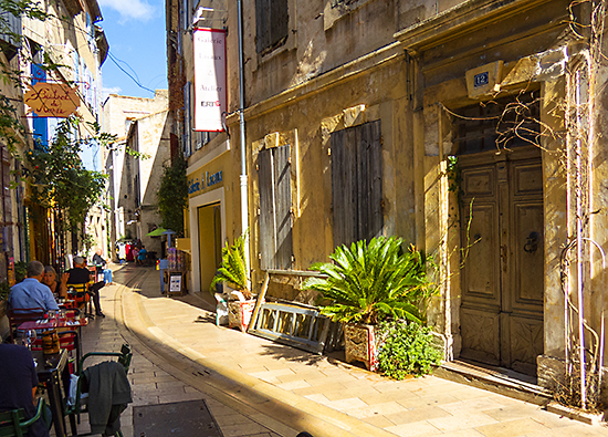 Street in old St. Remy, France