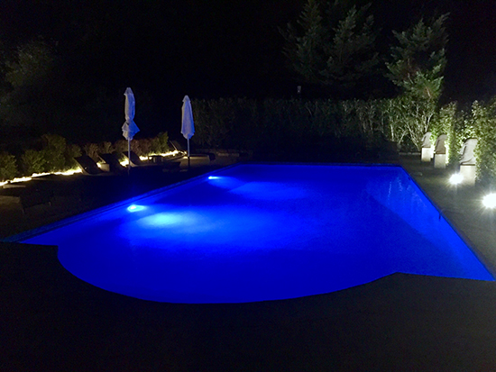 Night Pool at the Mas des Carassins