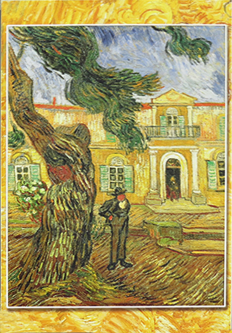 photo of Vincent Van Gogh painting.