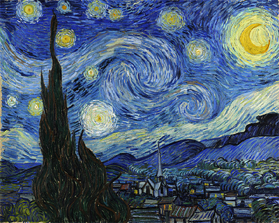 The Starry Night, 1889, Vincent van Gogh