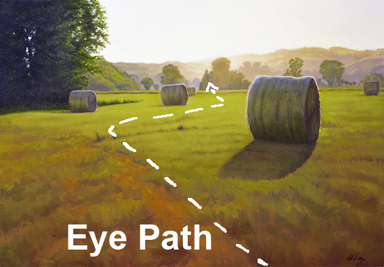 Showing the Eye Path in Summer Brome © John Hulsey