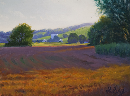 Summer Evening Study, 10 x 14", Oil, © John Hulsey