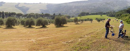 Photo of Tuscany near La Foce. © J. Hulsey