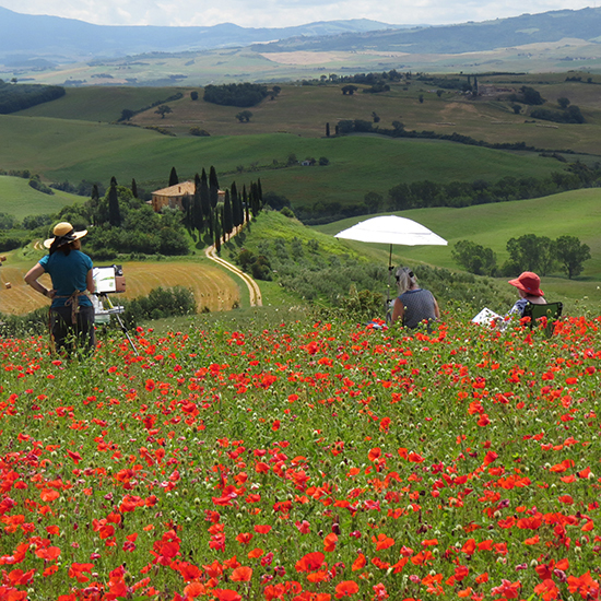 Painting in the Poppies © J. Hulsey