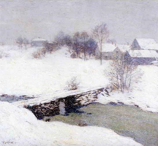 The White Mantle, 1906, Willard Metcalf