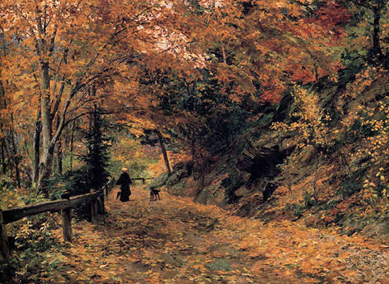 Falling Leaves, 1899, Olga Wisinger-Florian