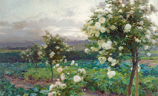 Summer's Evening - Roses in Full Splendor, 1896, Olga Wisinger-Florian