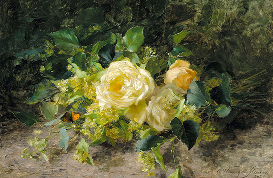 White Roses, 1895, Olga Wisinger-Florian