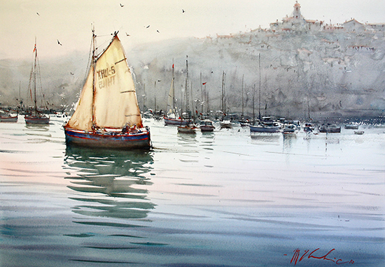 Watercolor by Joseph Zbukvic